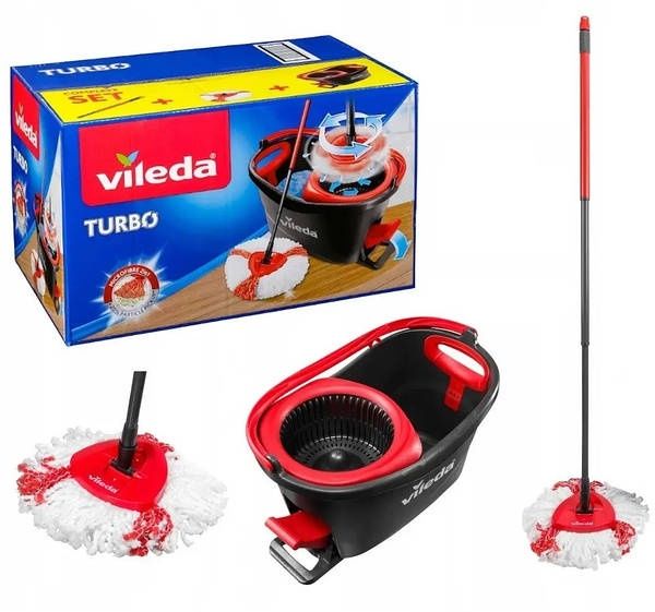 Набір для прибирання/швабра Vileda Turbo 2в1+1 додатковий моп