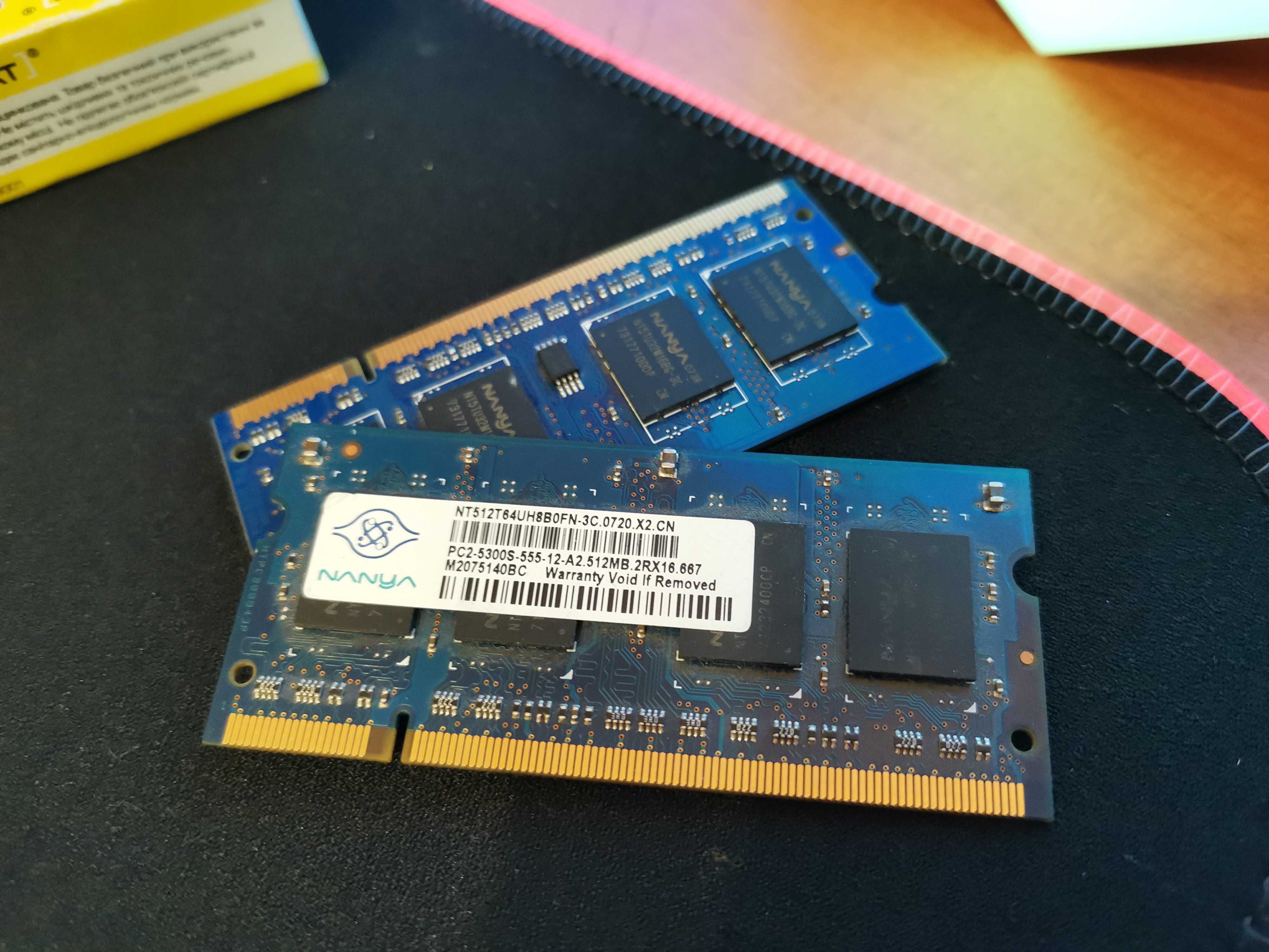 Модуль памяті DDR2 667 NANYA NT512T64UH8B0FN 512MB