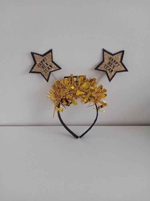 Opaska na włosy sylwestrowa