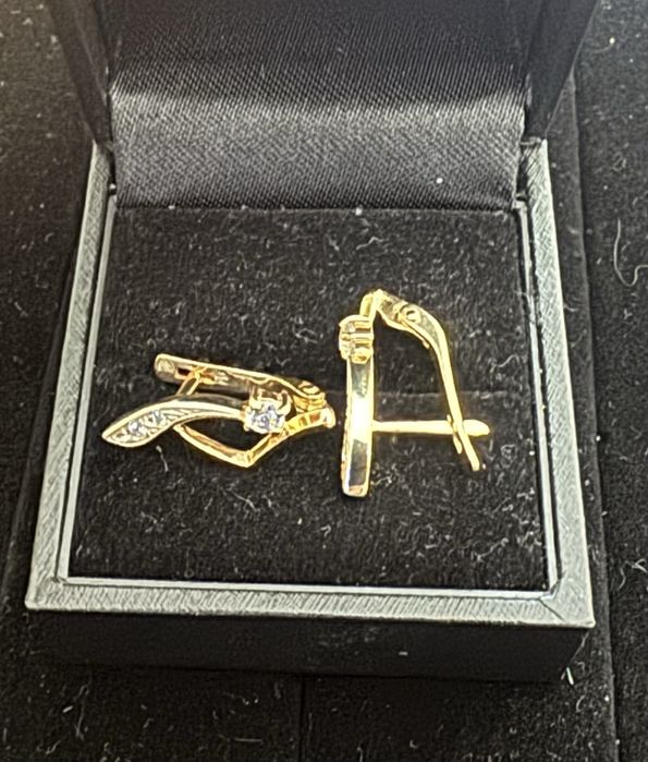 Сережки золото проба 586