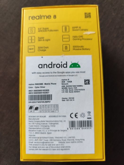 Realme 8 RMX3085