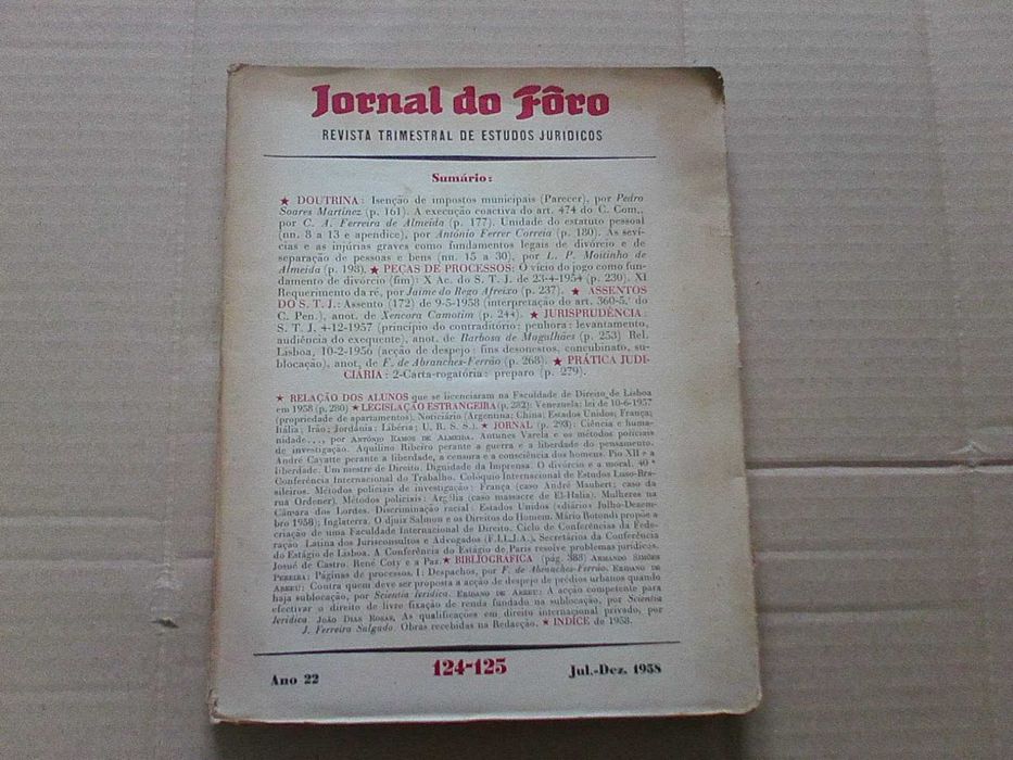 Jornal do Fôro 124-125 Jul.-Dez. 1958