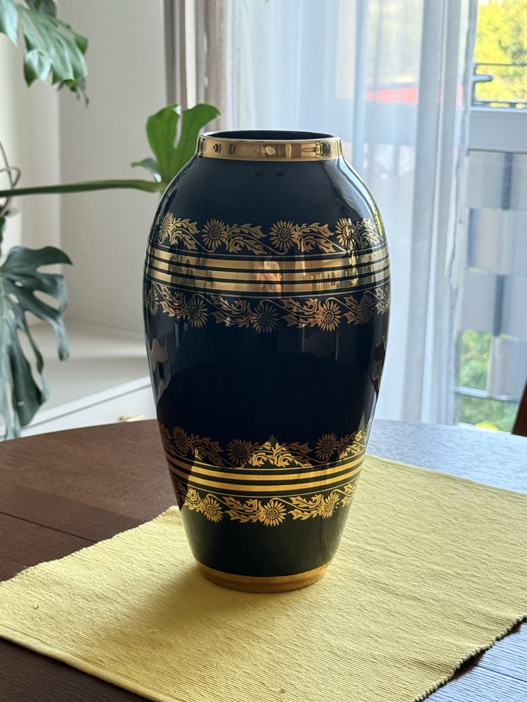 Duzy wazon japonski zloty czarny