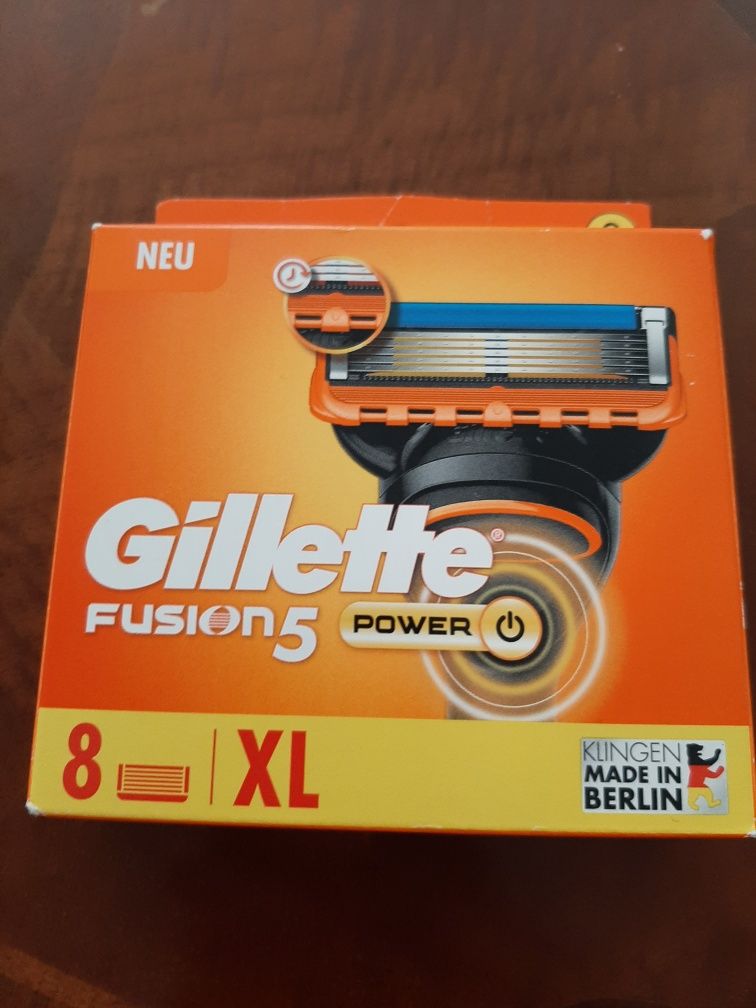 Gillette fusion 5 power  8 шт в уп