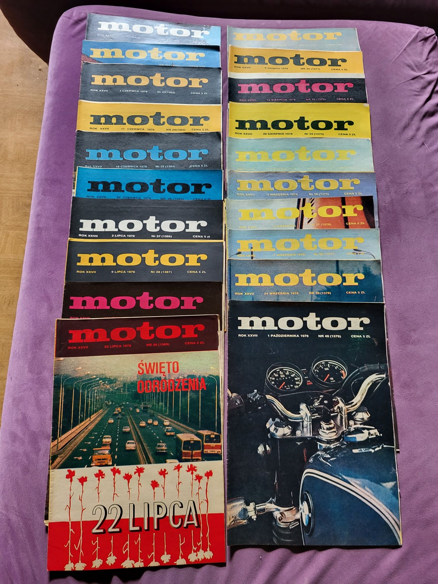 Tygodnik Motor z 1978 roku - cały rocznik