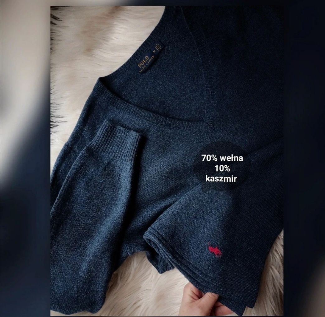 Sweter wełna kaszmir Ralph Lauren