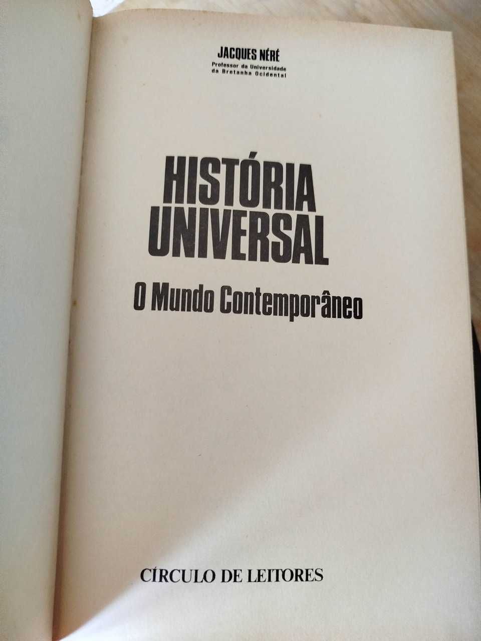 História Universal (4 Volumes) Circulo de Leitores