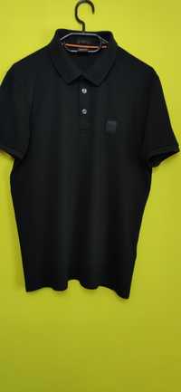 Koszulka t-shirt  Polo Hugo Boss  kolor efektowny czarny z czarnym gum