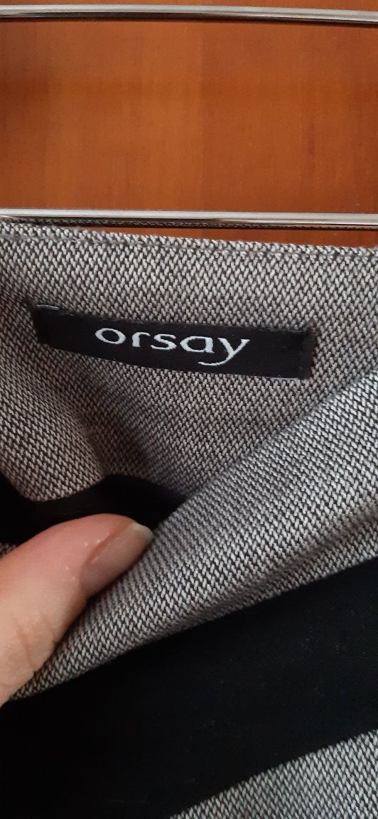 Spódnica orsay  do biura ołówkowa 38 m brązowa