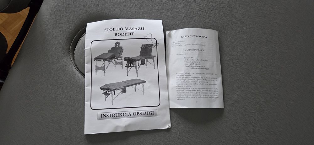Stół do masażu jak nowy