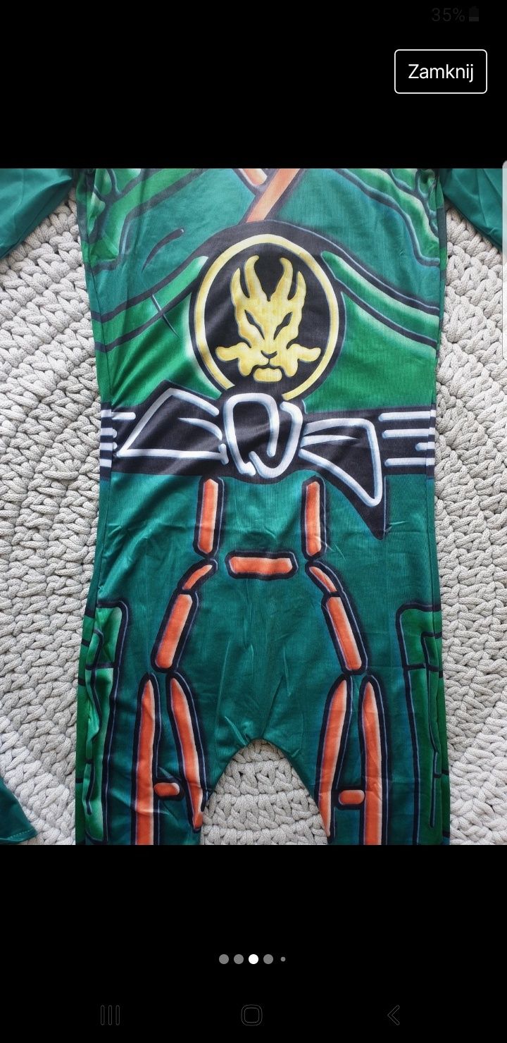 Kostium lego ninjago ninja wojownik