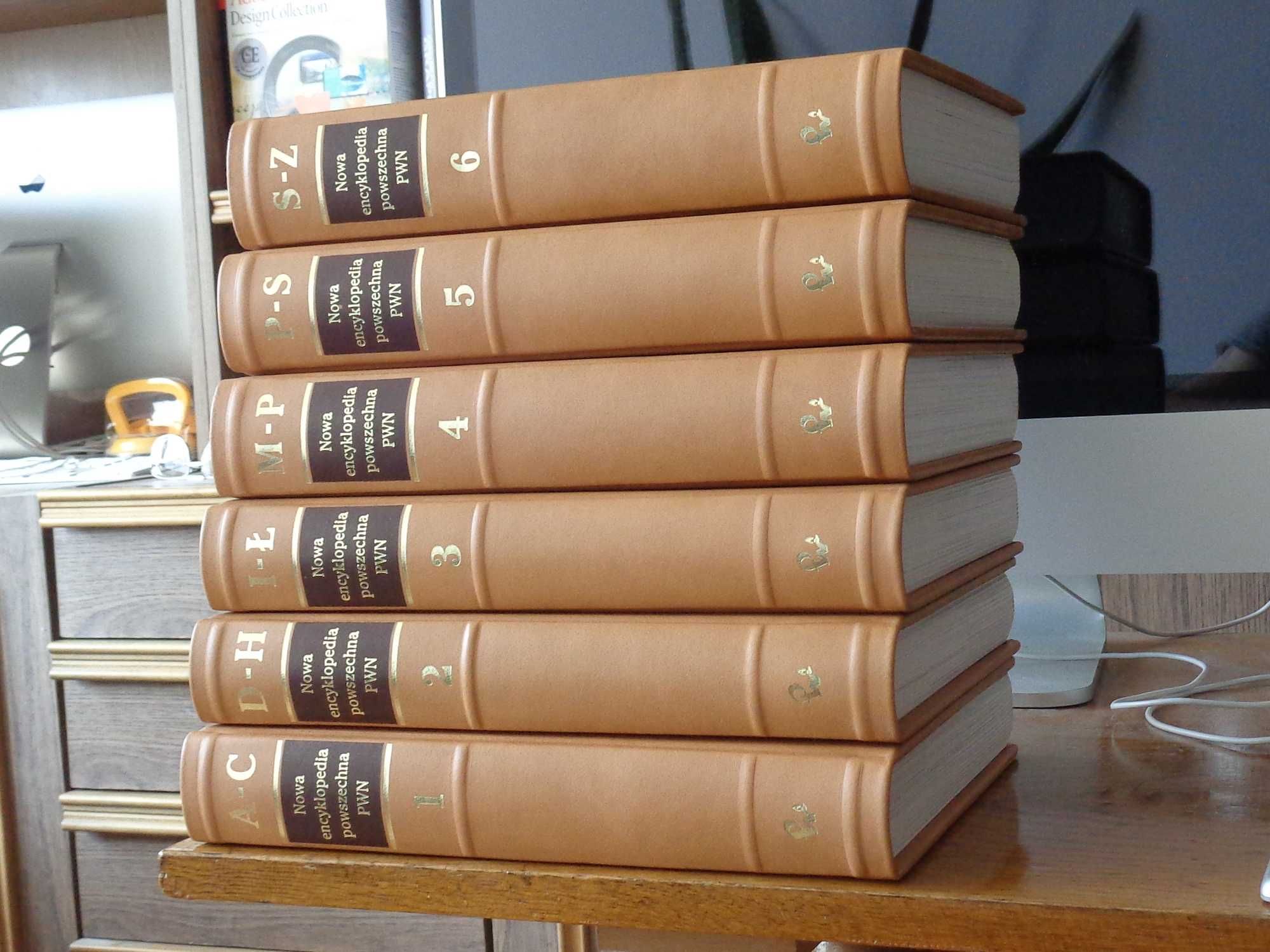 Nowa Encyklopedia Powszechna PWN 6 tomów Skóra