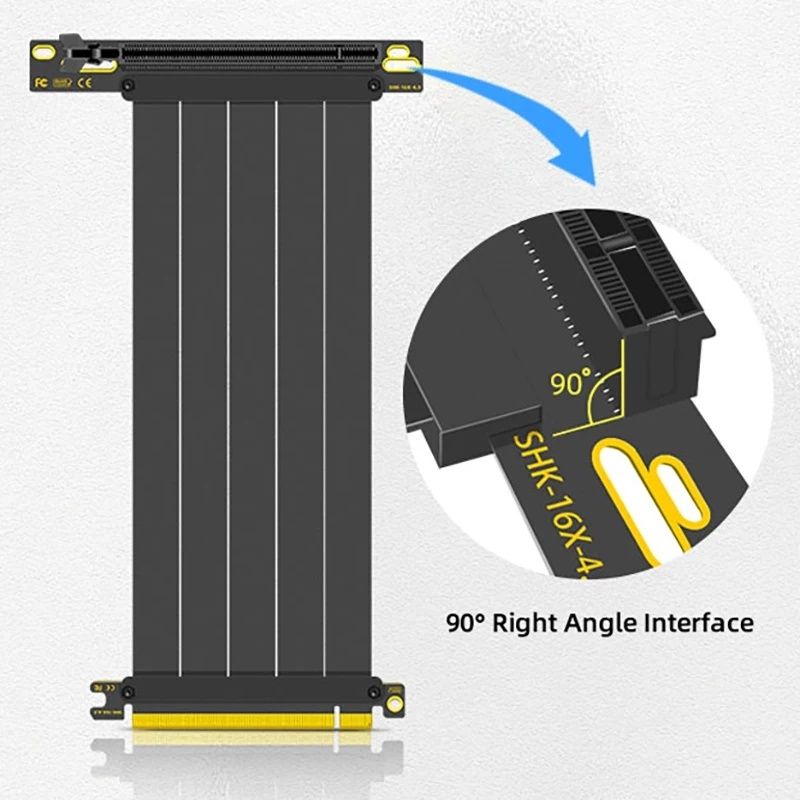 Riser Райзер pci-e 4.0 на 20 см 90 градусів