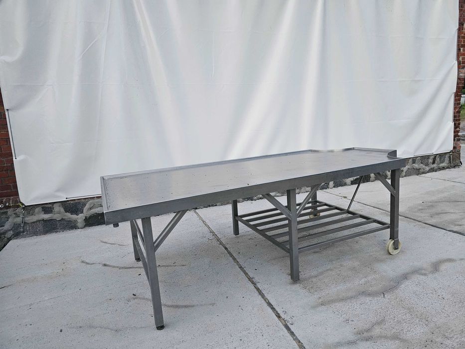 Stół do nadziewarki, nierdzewny 260cmx120cm