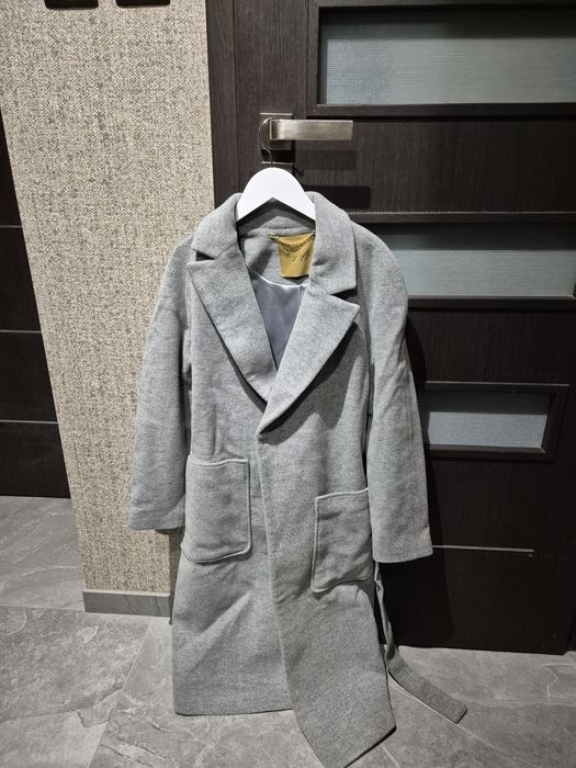 Płaszcz szary trzy igły polska firma