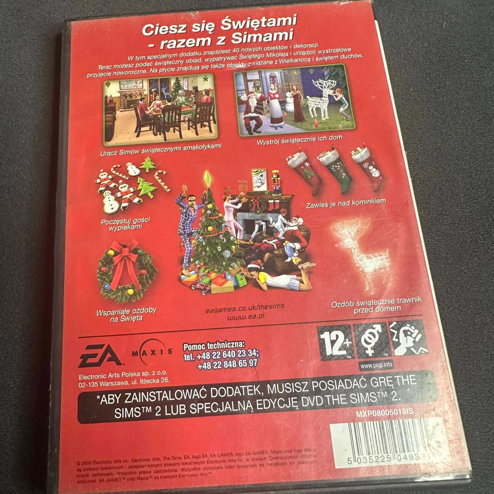 The Sims 2 Na Święta - Zestaw Świąteczny - polska wersja - simsy - PC