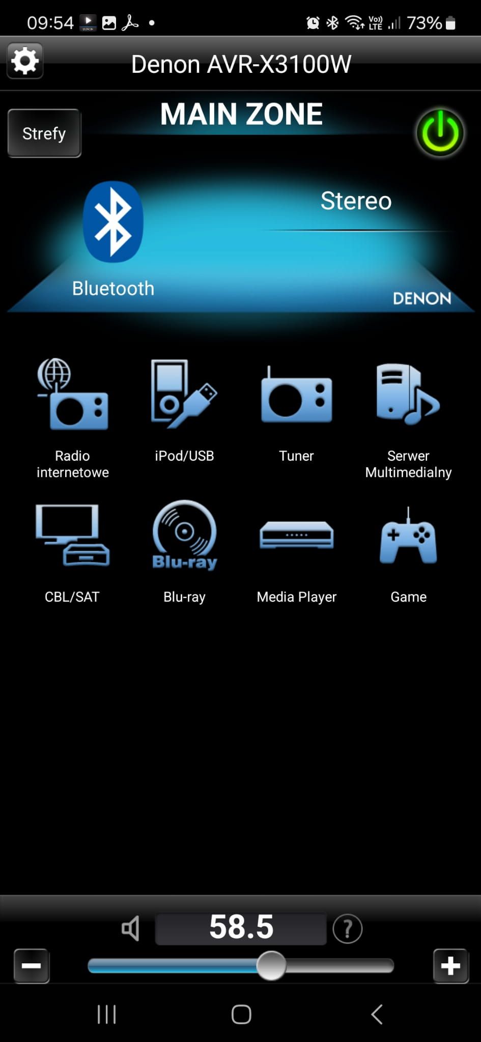 Amplituner 7.2 Denon AVR-X3100 Wifi Bluetooth 4K60P Spotify Vtuner DSD