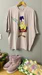 Tshirt lila looney tunes bajka kreskowka wzory niespotukany oversize