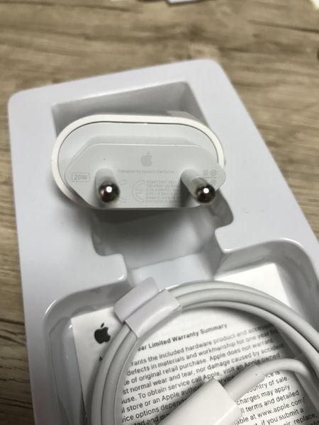 Швидка зарядка для Apple iPhone 20W USB-C + Кабель Type-C на Lightning