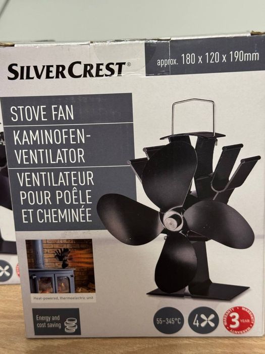 Камінний вентилятор, вентилятор для боржуйки, термовентилятор