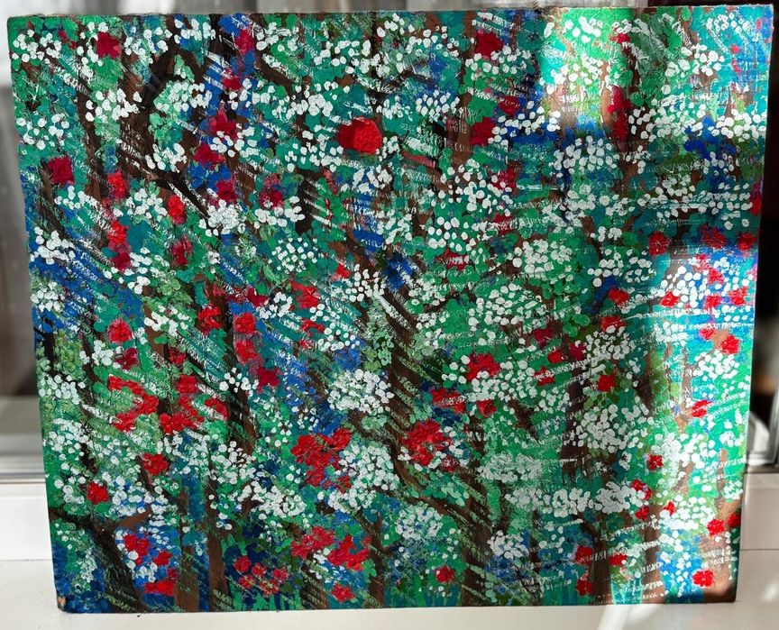 Продам картину "Весняний вітряний день на заході сонця"