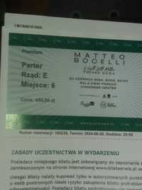 bilet na koncert Matteo Bocellego w Poznaniu ( 20.06.2024 r.)