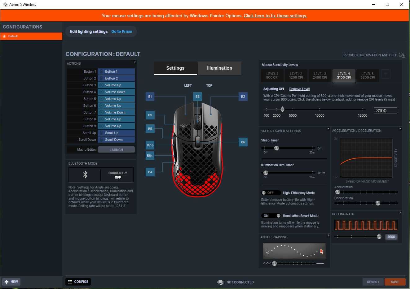 Mysz bezprzewodowa Steelseries Aerox 5  stan IDEALNY.