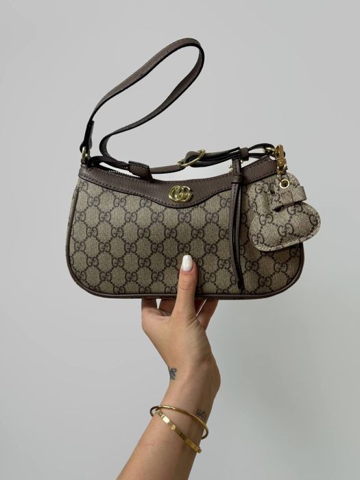 Сумка Gucci гуччі гучи комплект гаманець жіноча брелок подарунок GG