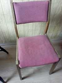 Krzesło bordowe prl