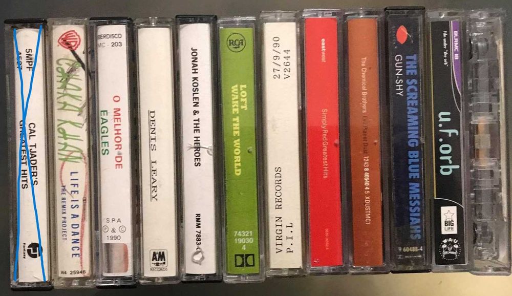 Lote 11 Cassetes Áudio originais (coleção)