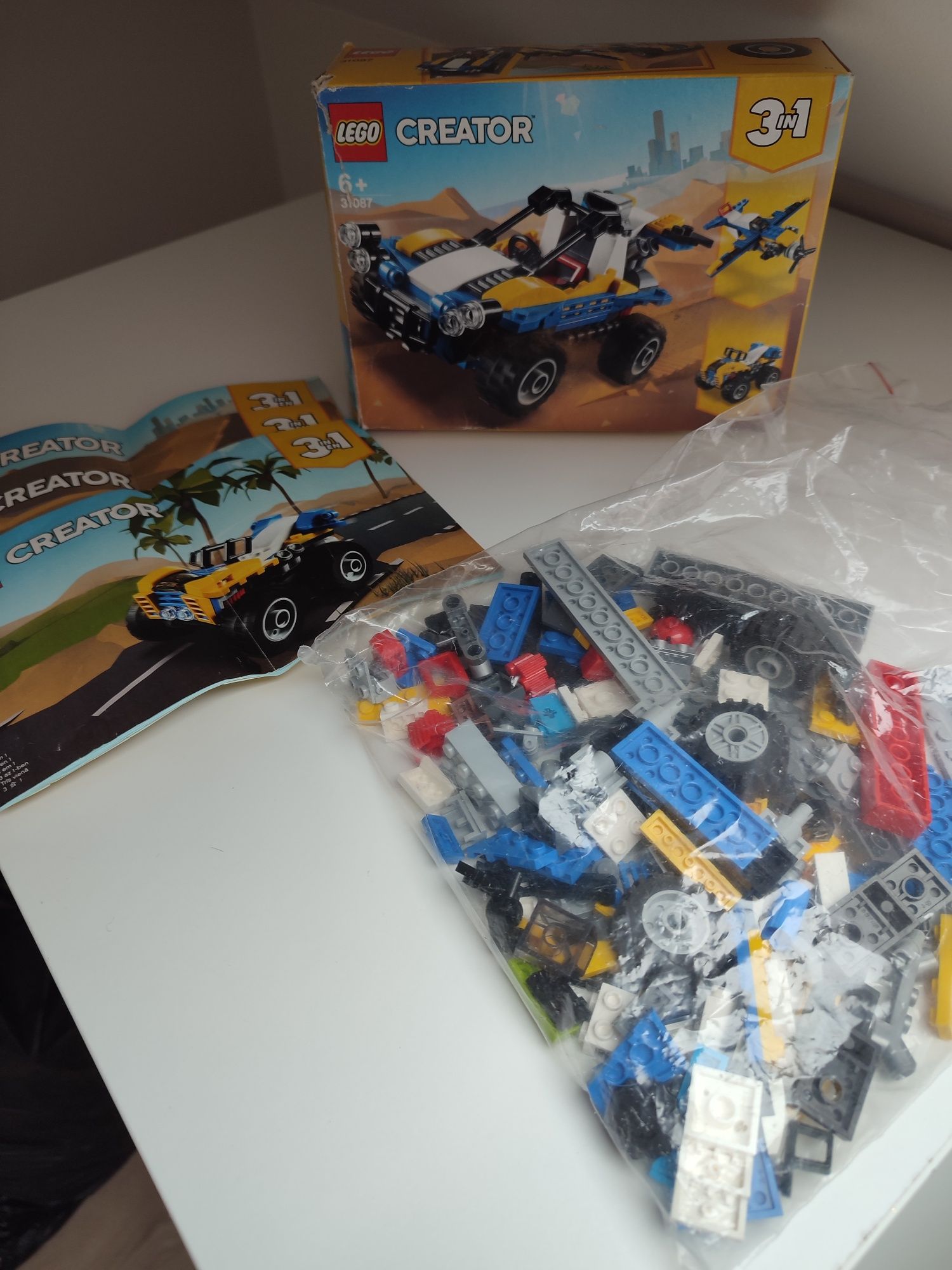 LEGO Creator 3w1 samolot pojazd terenowy quad 31087