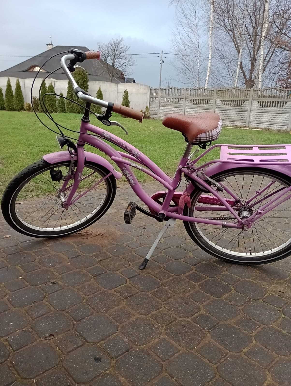 Rower Cruiser różowy