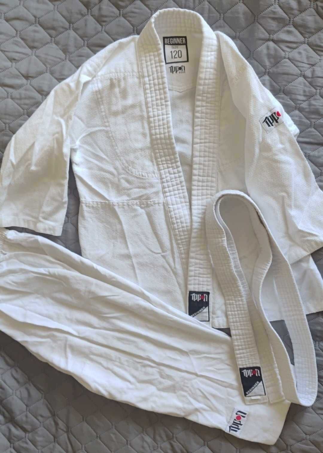 KIMONO r. 120 z pasem dziecięce IPPON GEAR karate sztuki walki s912