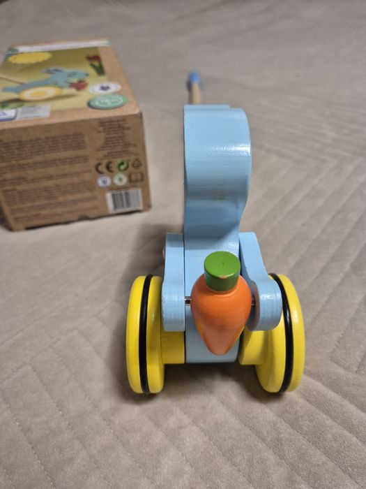 Elefun Pchacz drewniany- królik, 18m+, nowy