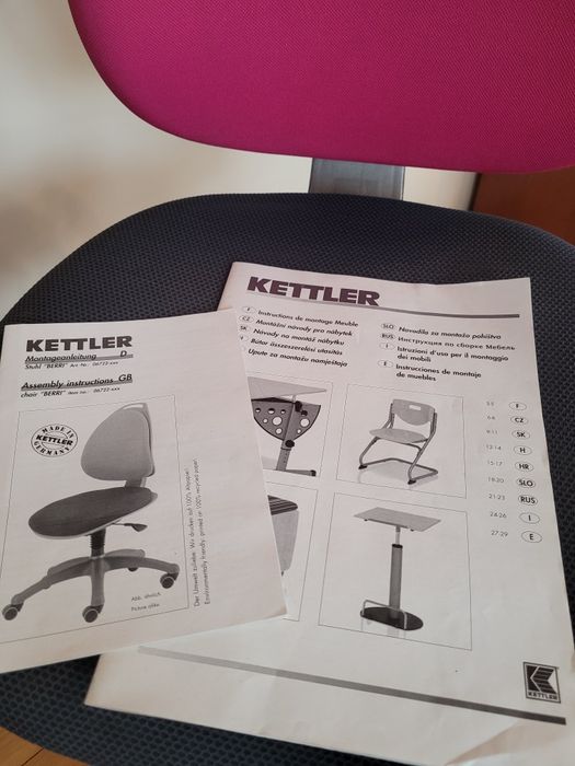 Krzesło dziecięce do biurka Kettler