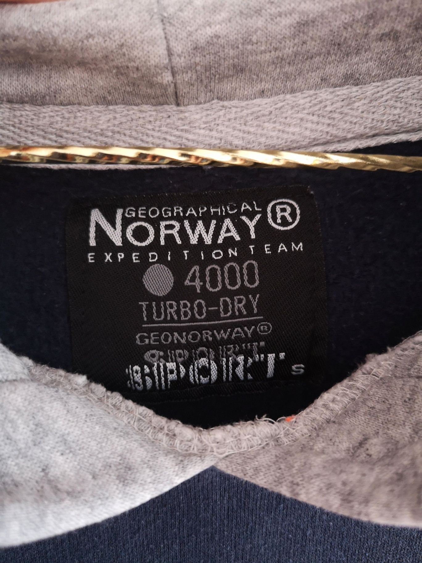 Geographical Norway Bluza męska młodzieżowa z kapturem r.S