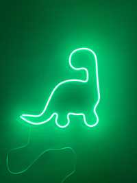 Neon zielony dinozaur