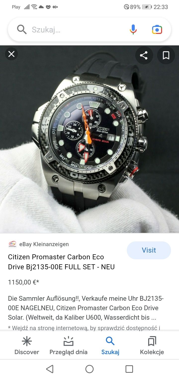 Citizen Eco-drive promaster carbon divers 200m seiko tissot