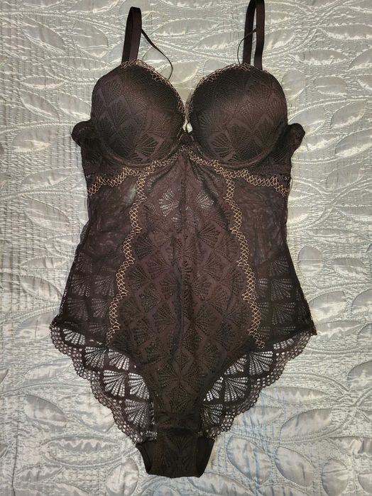 Body czarne koronkowe