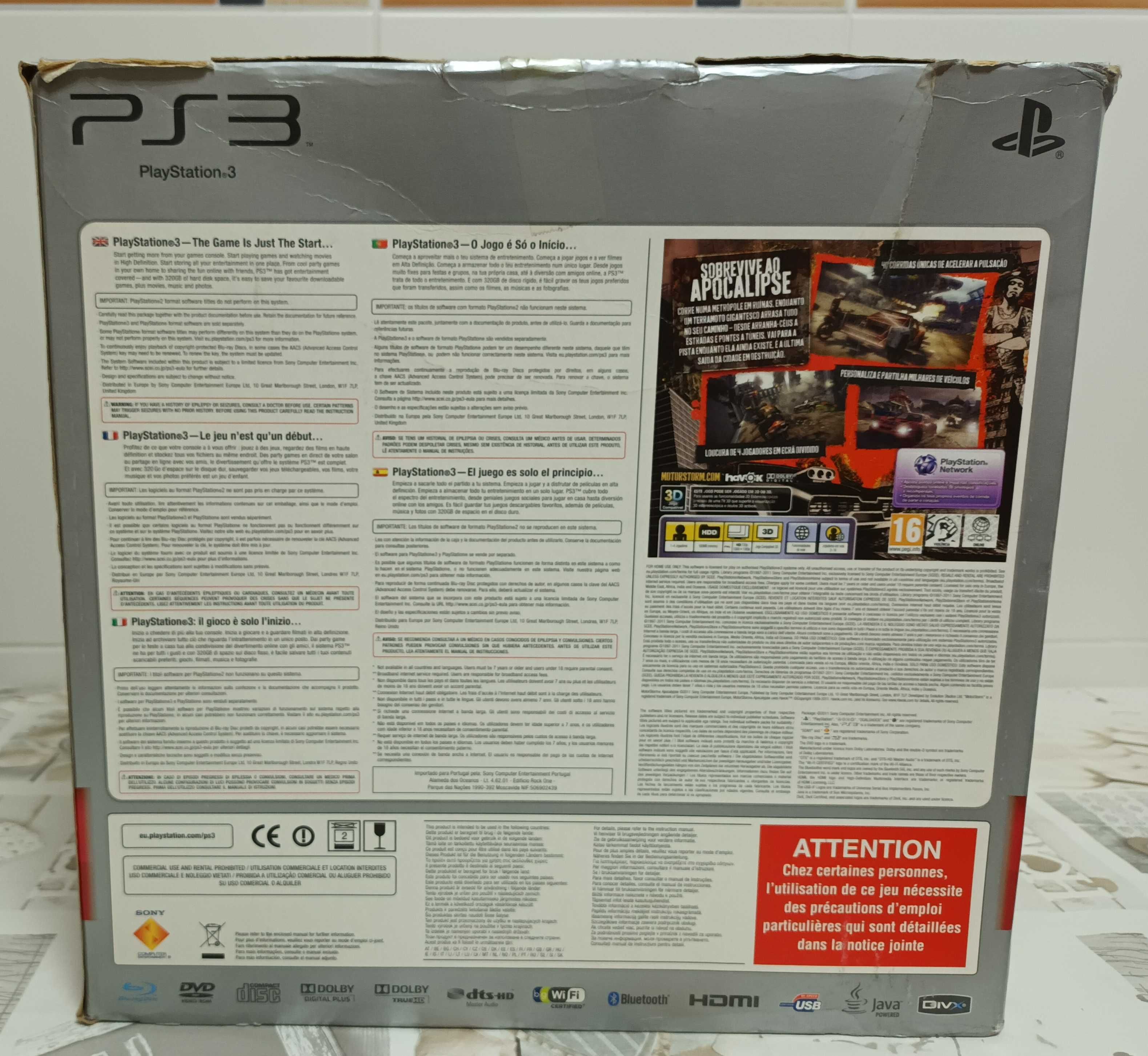 PS3 Original como NOVA + 2 Comandos + Jogos