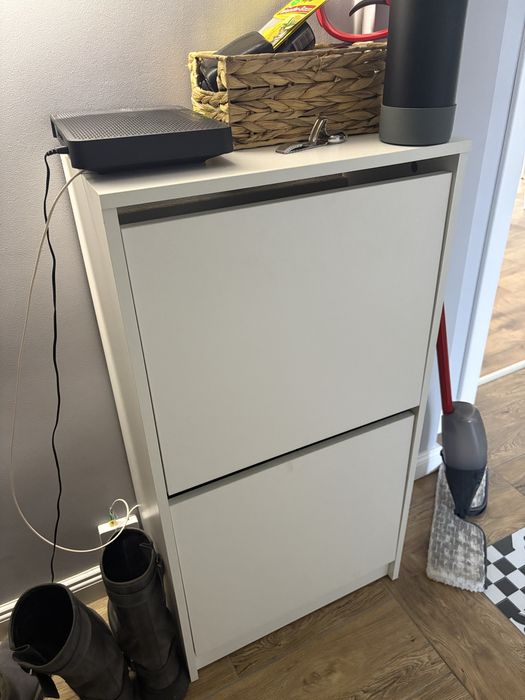 Szafka na buty ikea 2 przegrody biala