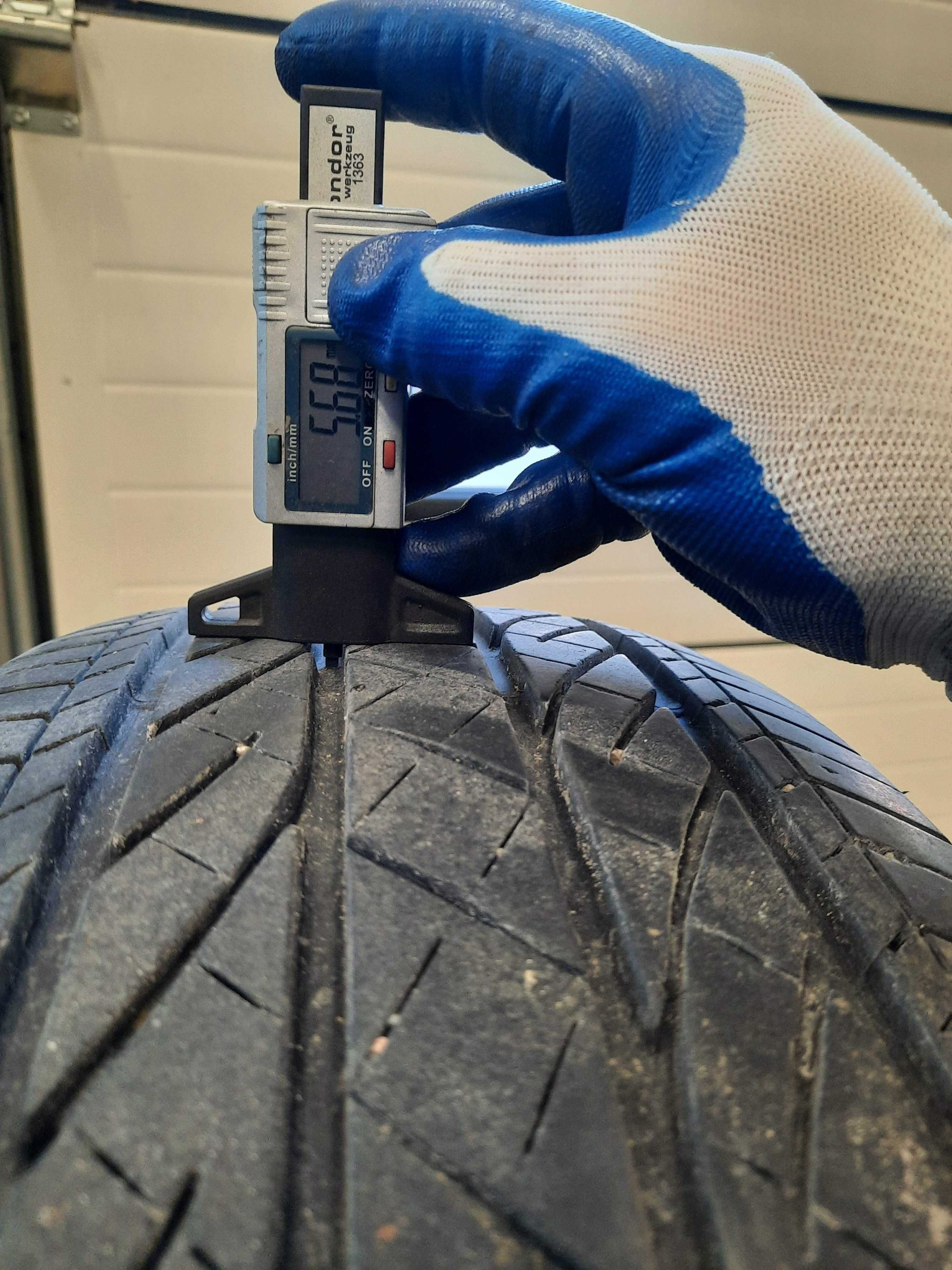 4 sztuki Bridgestone 225/60R18 M+S 5,8 mm 2018r całoroczne 4sezonowe