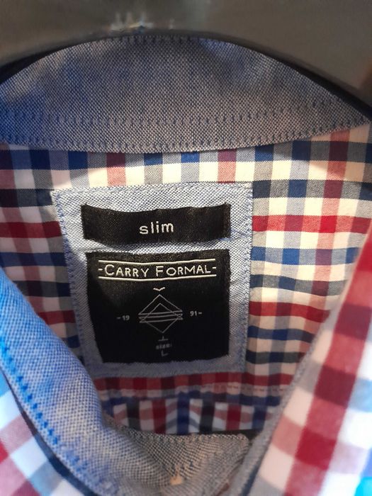 Koszula męska kratka rozm. L