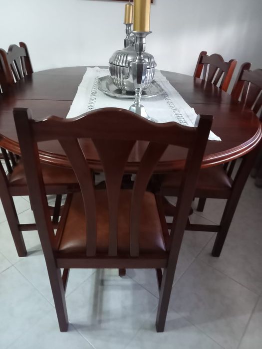 Mesa sala madeira maciça