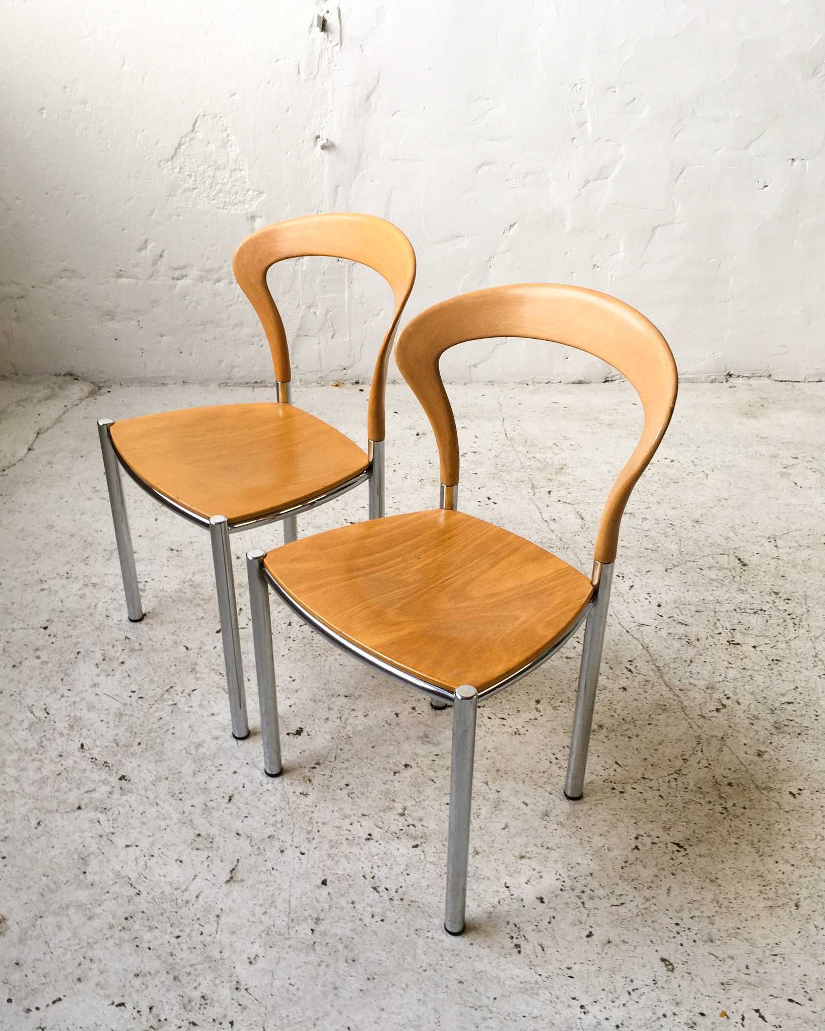Kusch & Co. krzesła Lotus H. Lohmeyer lata 70 vintage design