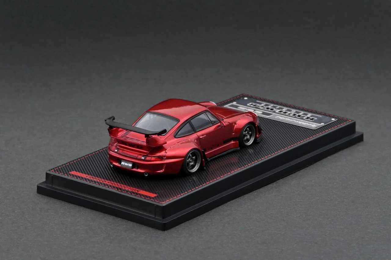 Porsche RWB 993 Red metallic Ignition 1:64