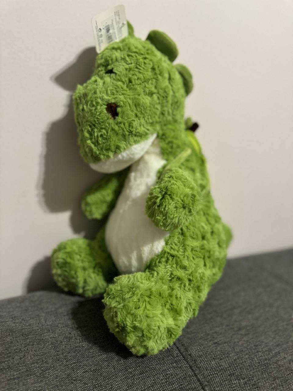 Maskotka dinozaur Dino z plecakiem pluszowa zabawka