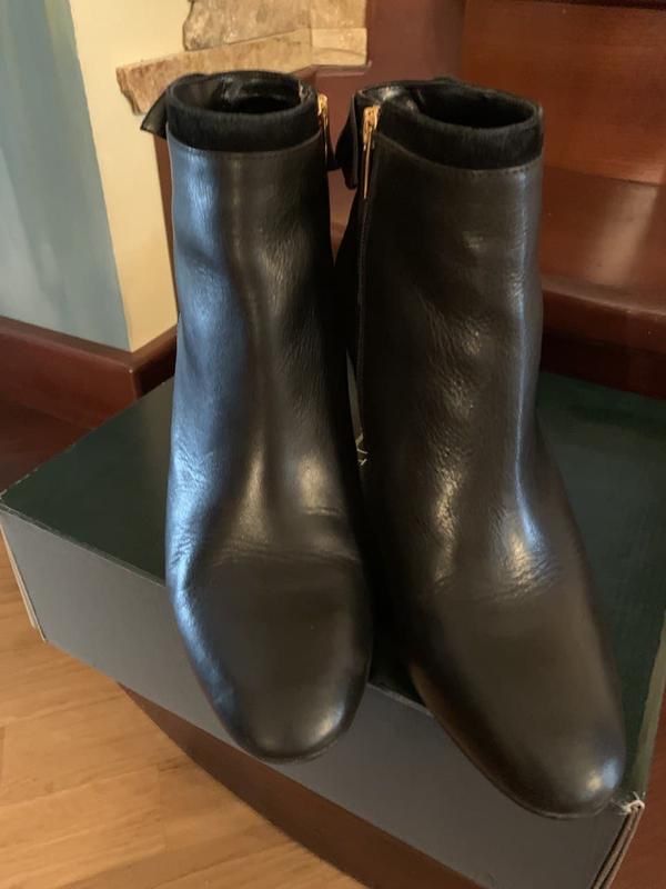 Женские кожаные ботинки стильные ботинки ralph lauren. размер 39