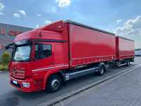 Mercedes-Benz ATEGO 1224 EURO 6 BDF FIRANKA PLANDEKA WYMIENNA ZABUDOWA  nr.276 1 Wł. Serwis ASO 1524 1624 1227 BDF FIRANKA RAMA BIG SPACE Top!