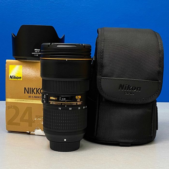 Nikon AF-S 24-70mm f/2.8E ED VR | 3 ANOS DE GARANTIA